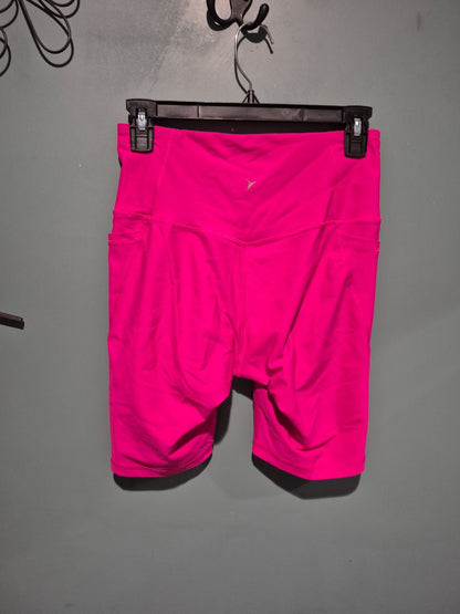 Hot Pink Old Navy Active Spandex Shorts w/Pockets, M