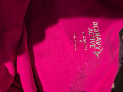 Hot Pink Old Navy Active Spandex Shorts w/Pockets, M