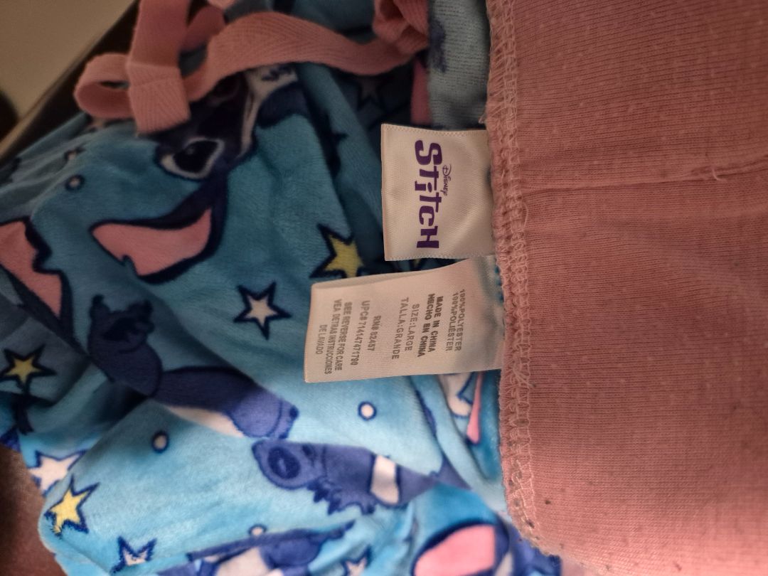 Blue Disney Stitch Sleepwear Pants, Large