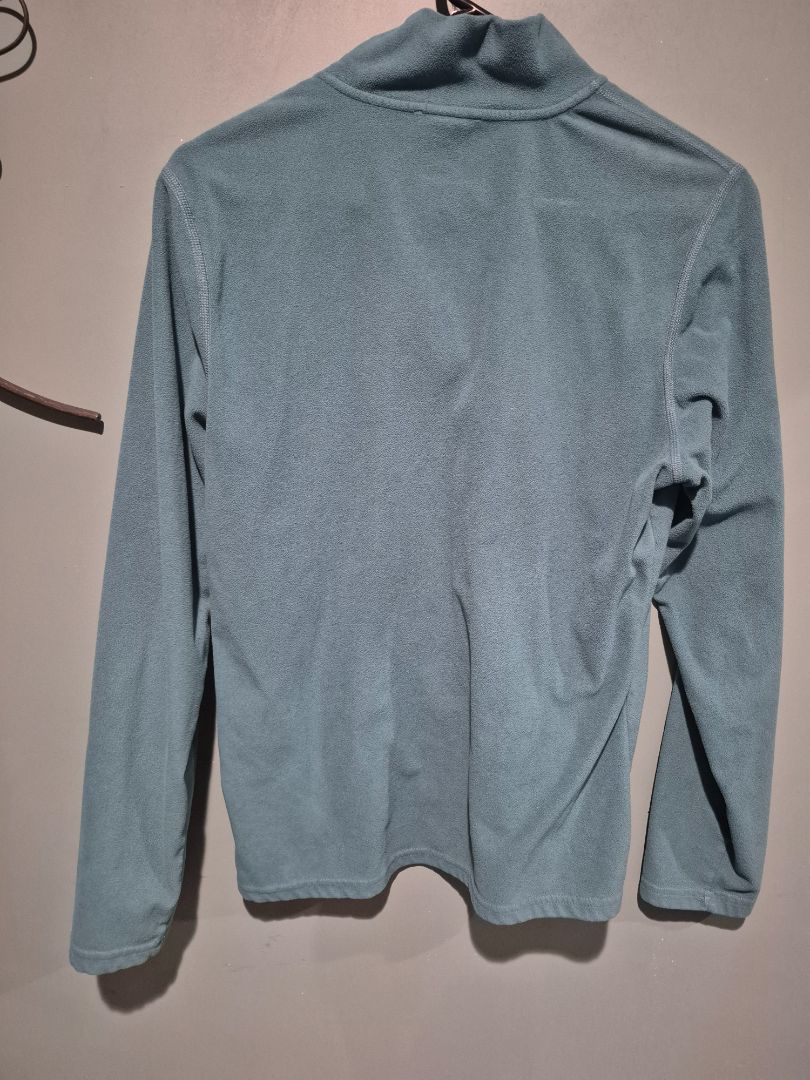 North Face 1/4 Zip Fleece Teal pullover (sz L)