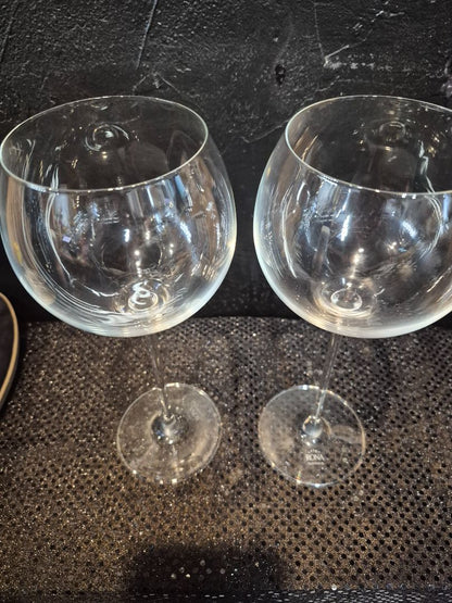 Rona Slovakia Crystal Wine Glasses, Set of 2, 10"