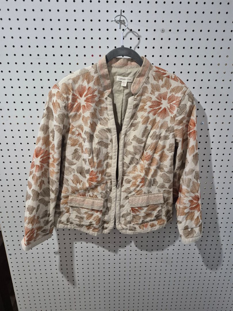 Autumn Floral Coldwater Creek Zippered Jacket, W18