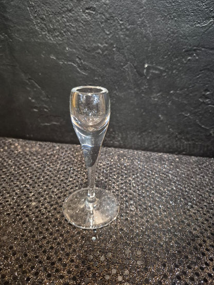 Clear  Glass Candlestick Holder