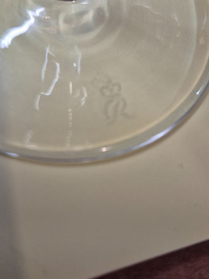 Clear  Glass Candlestick Holder