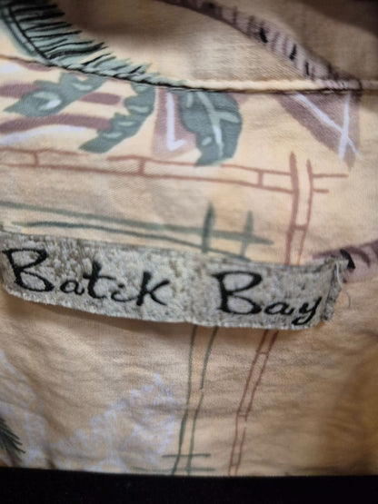 Yellow Batik Bay Hawaiian Shirt