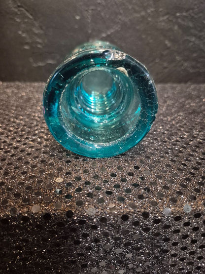 Aqua  Antique Am. Tel & Tel Co Glass Insulator, 3.5"