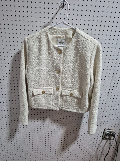 Ivory, Tweed Blazer, Abercrombie & Fitch, L