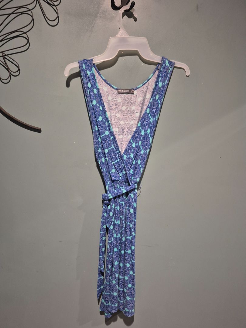 Blue Brixon Ivy Faux Wrap Dress