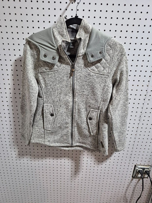 Grey Eddie Bauer Sweater Jacket, S