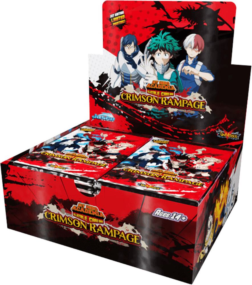 Red UniVersus My Hero Academia: Crimson Rampage Booster Box [1st Edition], 6" x 5" x 2.5"