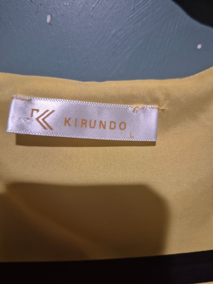 Yellow Kirundo Textured Dot Dress