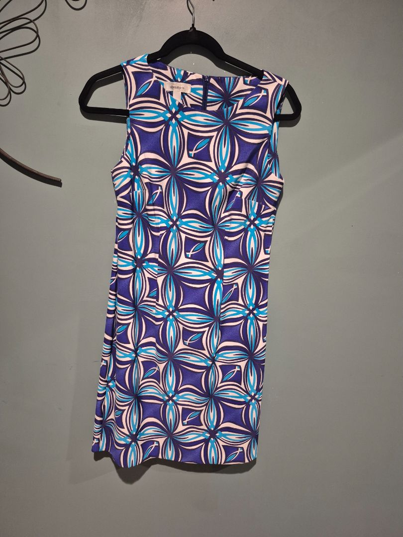 Blue Pattern Dress Barn Dress, 6