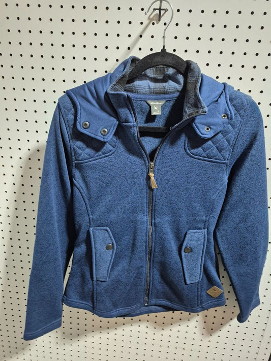 Blue Eddie Bauer Sweater Jacket, S