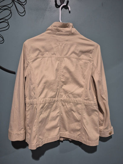 Beige Talbots Safari Jacket, Petite