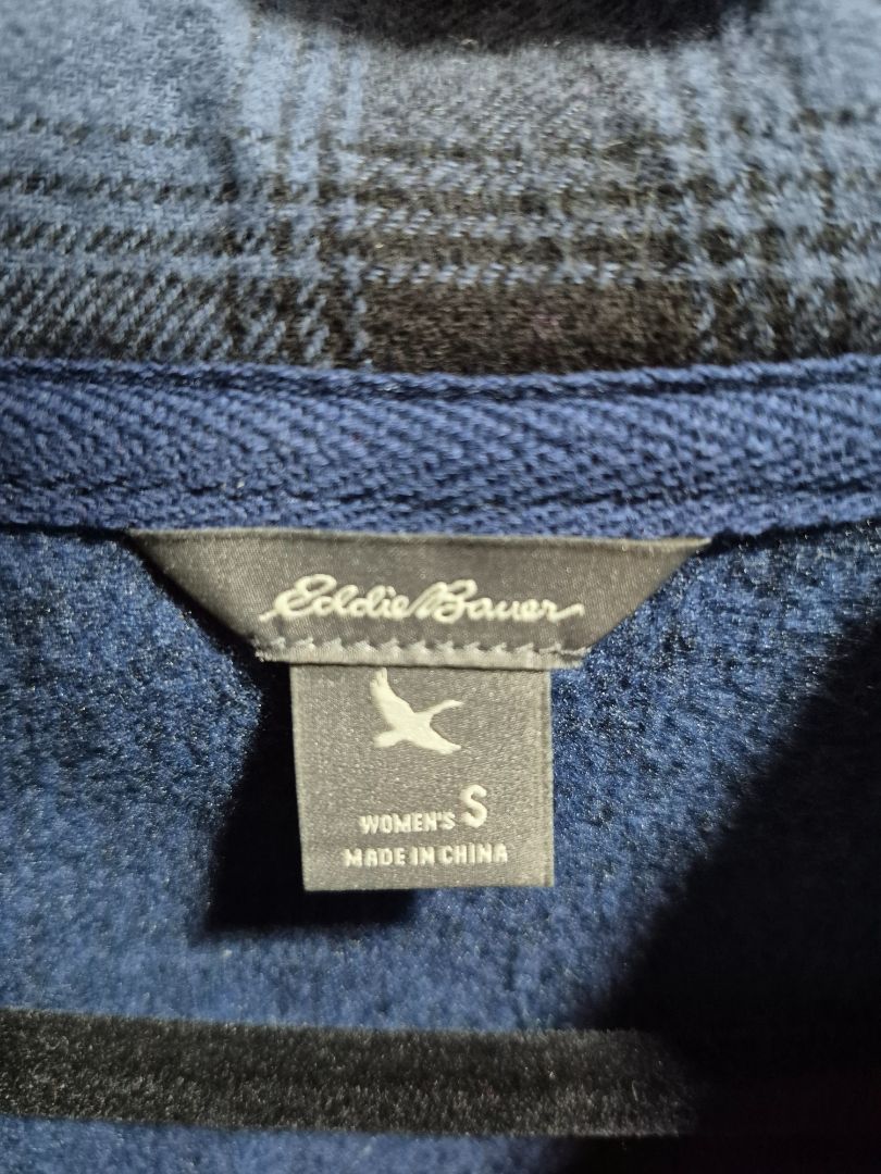 Blue Eddie Bauer Sweater Jacket, S