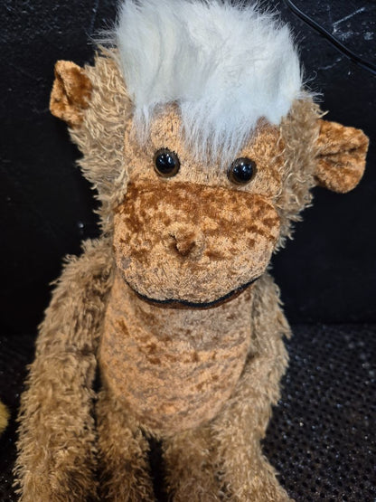 Brown w/White  Hanging Monkey, 35"