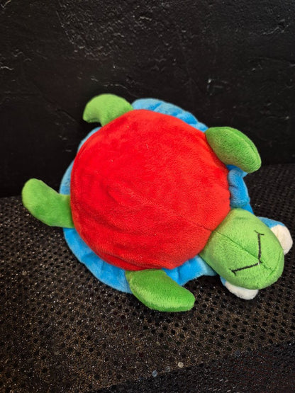 Stuffed Turtle -Yellow Shell w/Red Polka Dots, 10"