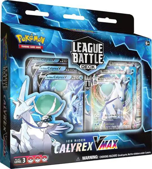 Blue Pokemon Pokemon League Battle Deck [Ice Rider Calyrex VMAX], 9 x 9 x 1