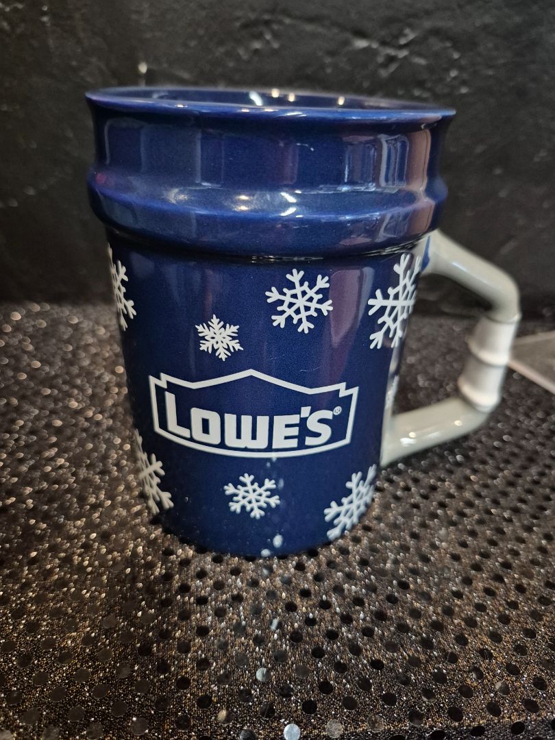 Cobalt  Lowe's 5 Gallon Bucket Coffee Mug, 4.75"