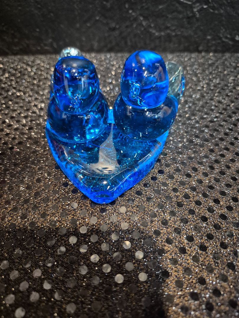 Blue  Vintage Bluebird of Happiness Signed by W. Ward 1994, 3" × 2"