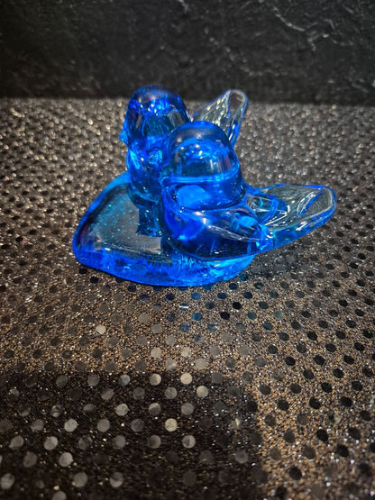 Blue  Vintage Bluebird of Happiness Signed by W. Ward 1994, 3" × 2"