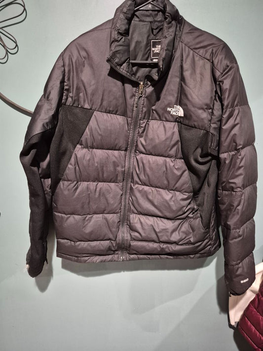 Black North Face Puffer Jacket, LG