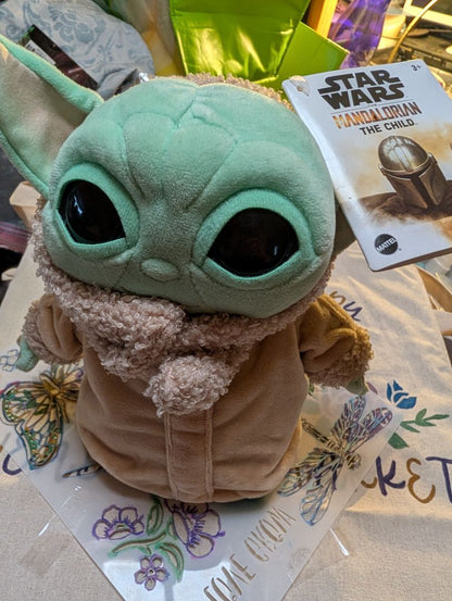 Tan Robe Mattel Star Wars The Mandalorian The Child "Grogu" Plushie Toy, 8"