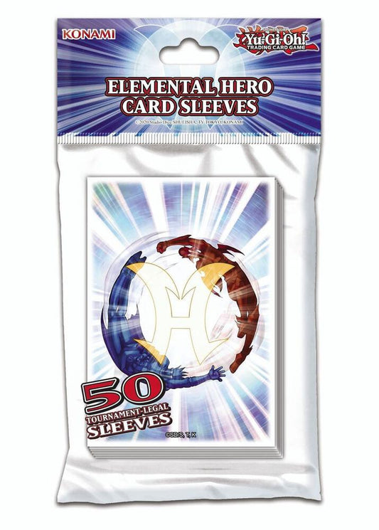 Konami YGO - Elemental Hero Card Sleeves (50-pack), 3 x 2 x 1