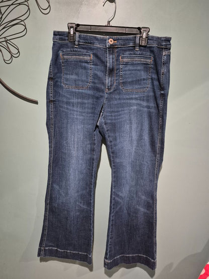 J. Jill Denim High-Rise Flare Jeans, 14