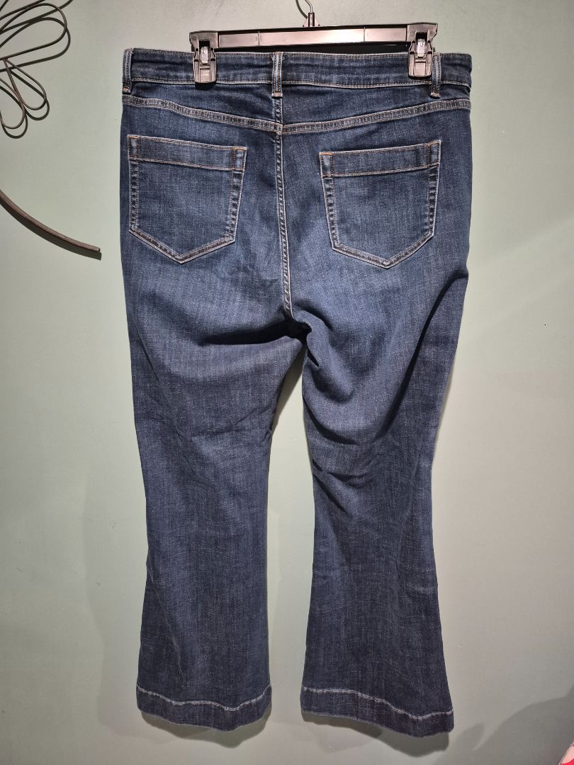 J. Jill Denim High-Rise Flare Jeans, 14