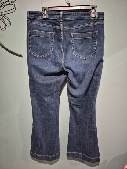 J. Jill Denim High-Rise Flare Jeans, 14