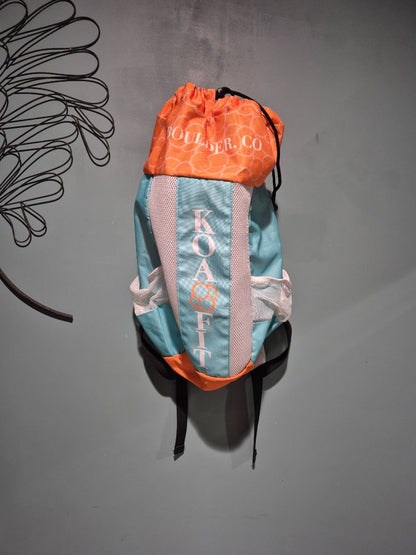 Teal, Orange, & White  KOA FIT Lightweight Day Pack