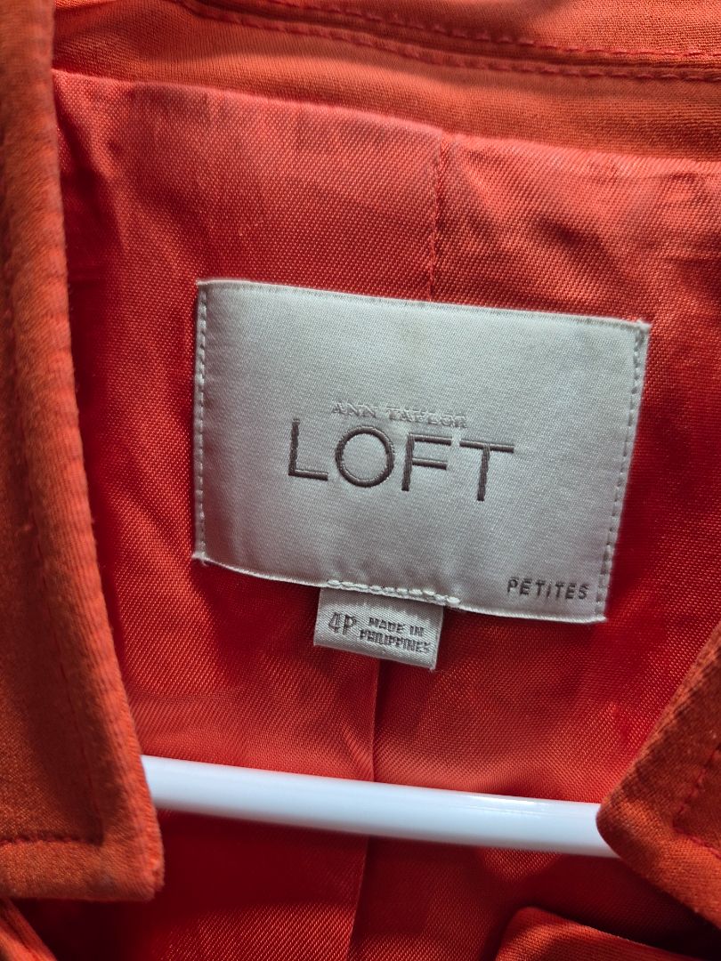 Orange Ann Taylor Loft Jacket, 4P