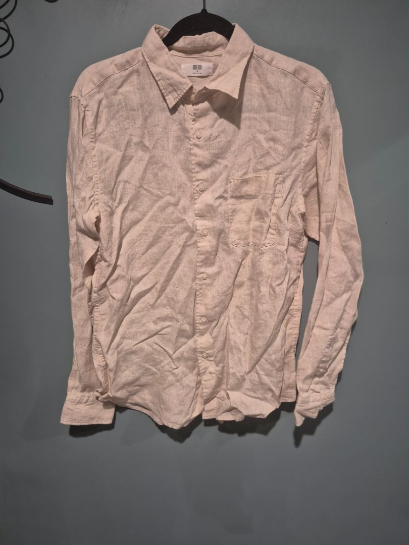 Beige  Long Sleeved Button up, M