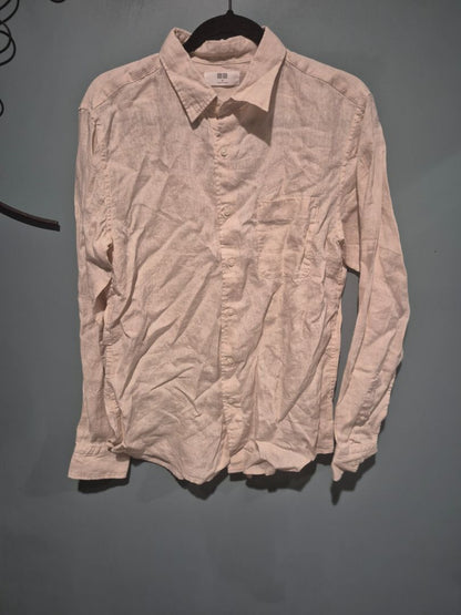 Beige  Long Sleeved Button up, M