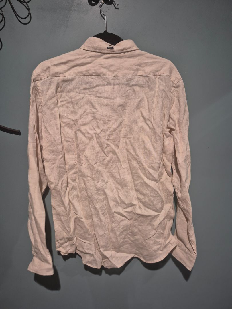 Beige  Long Sleeved Button up, M