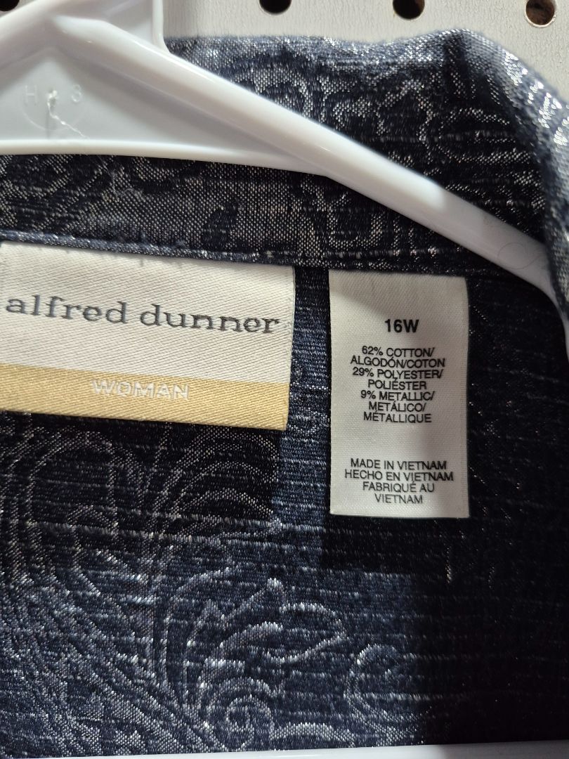 Charcoal Sparkle Alfred Dunner Jacket, 16W