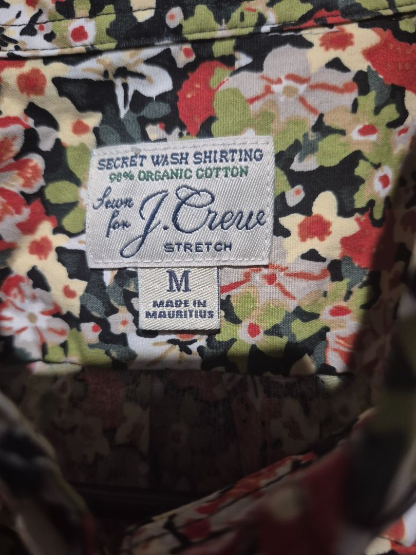 Floral print J Crew Long Sleeved Button up, Slim MD
