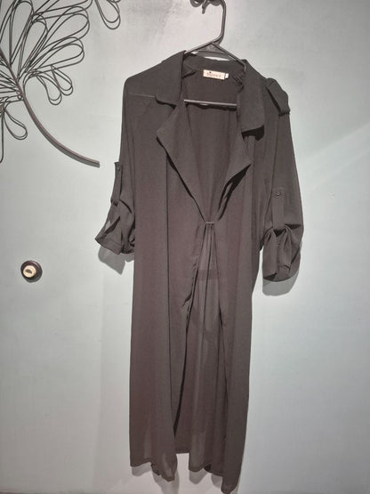 Black Begonia K. Sheer duster cardigan, XL