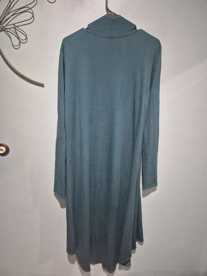 Green Lock & Love Open Cardigan
