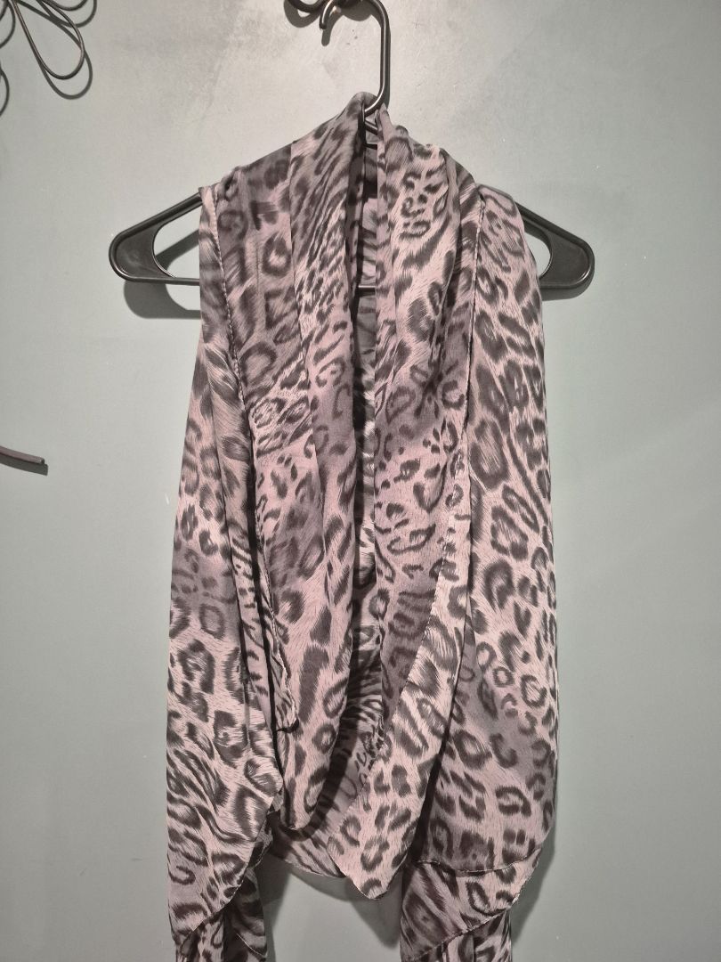 Grey animal print  Vest Wrap