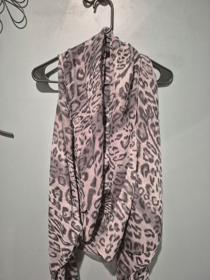 Grey animal print  Vest Wrap