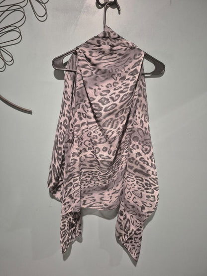 Grey animal print  Vest Wrap