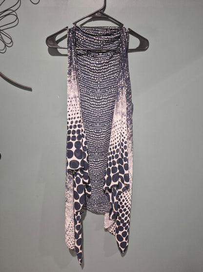 Blue & White  Vest wrap