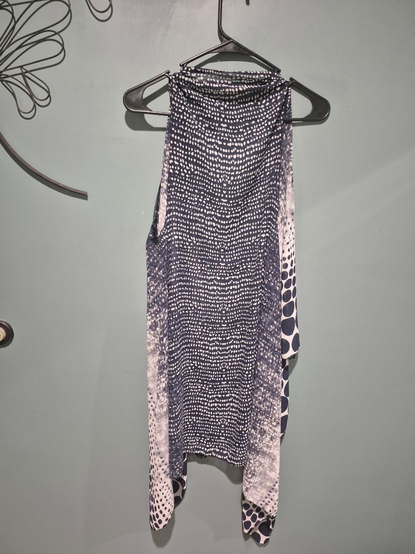Blue & White  Vest wrap