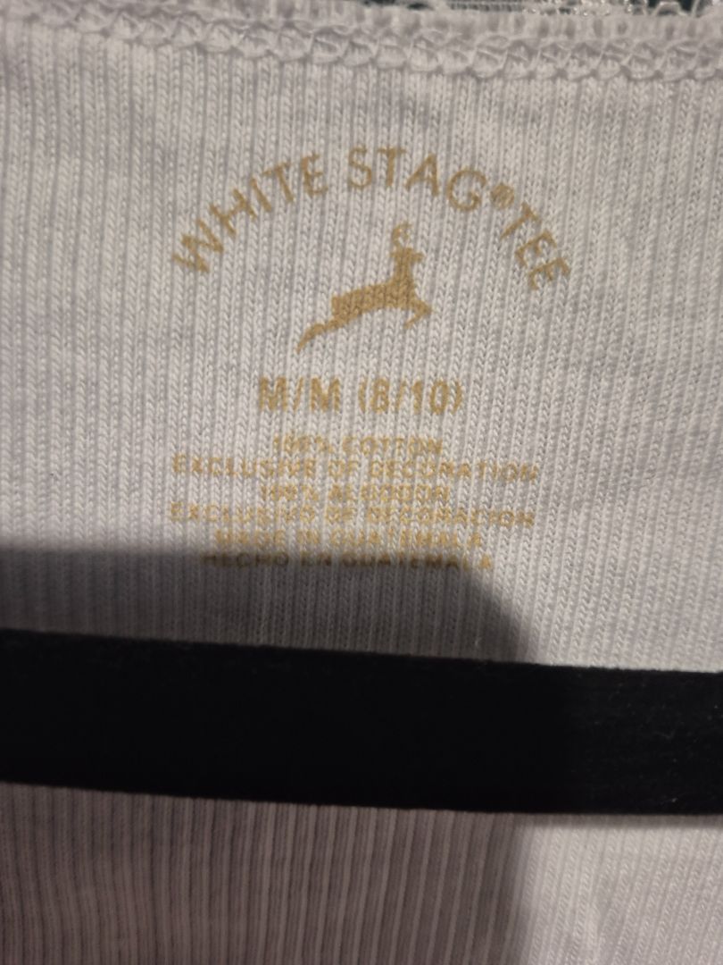 White Stag White Ribbed Cotton Tank