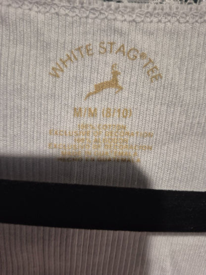 White Stag White Ribbed Cotton Tank
