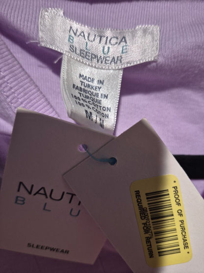 Womens Nautica Blue Sleepwear Top Purple (sz M)