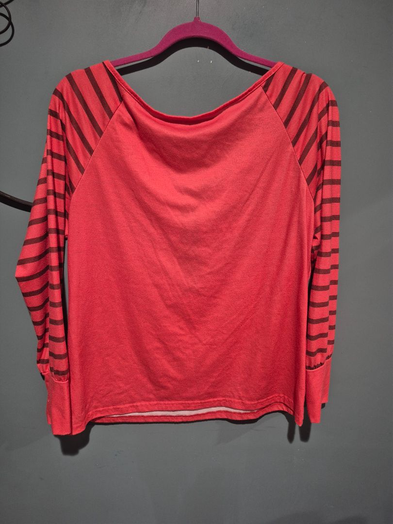 Fashion Casual 1/4 Zip Face Picture Pink (sz M)