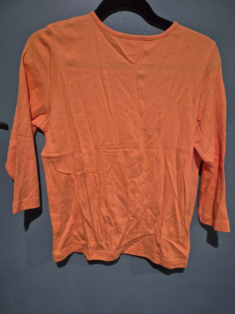 Pumpkin Christopher & Banks 3/4 Sleeve T-Shirt, New w/Tags, M